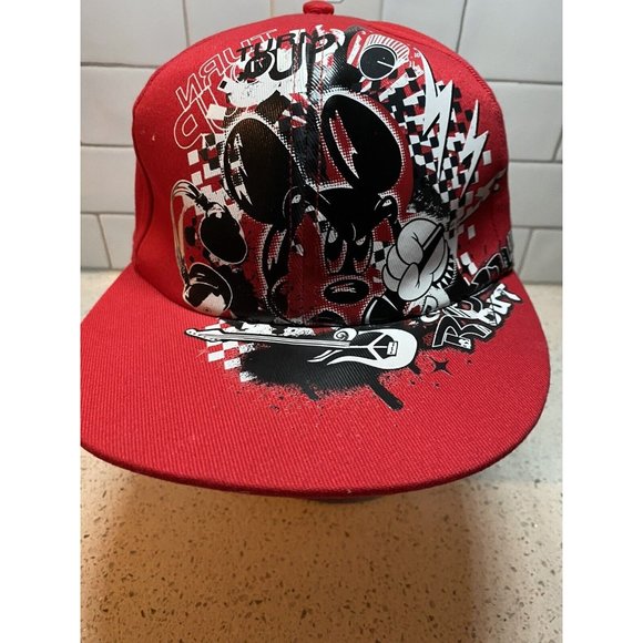 Mickey Mouse Turn It Up Rock Out Flex Fitted OSFM Hat Cap Adult Disney Parks - Picture 1 of 4
